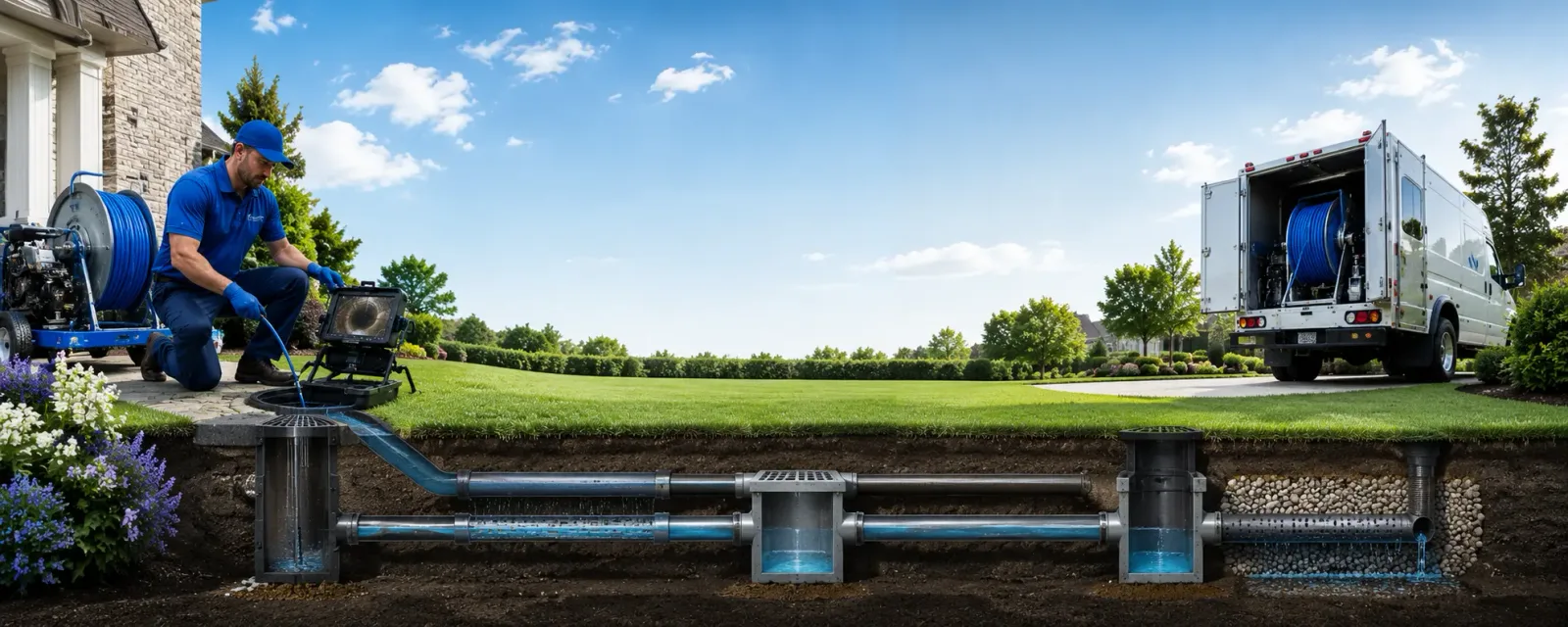 Outdoor drain cleaning information for Central Square, NY